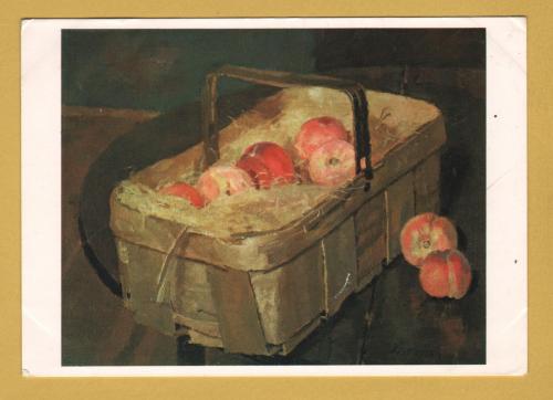 `Peaches in a Basket by Alan Gwynne-Jones` - Postally Used-1986 - Tate Gallery Postcard.
