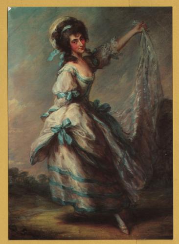 `Madame Baccelli: Dancer by Thomas Gainsborough` - Postally Unused - Alfred Beit & National Gallery of Ireland Postcard.