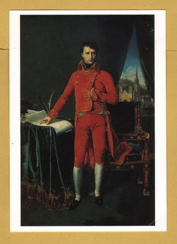 `Napolean Bonaparte, Premier Consul, 1804 by Jean-Auguste-Dominique Ingres` - Postally Unused - National Gallery Postcard.