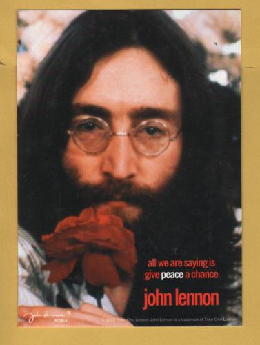 `PCO816 John Lennon (Give Peace a Chance)` - 2003 - Postally Unused - Pyramid Posters Postcard.