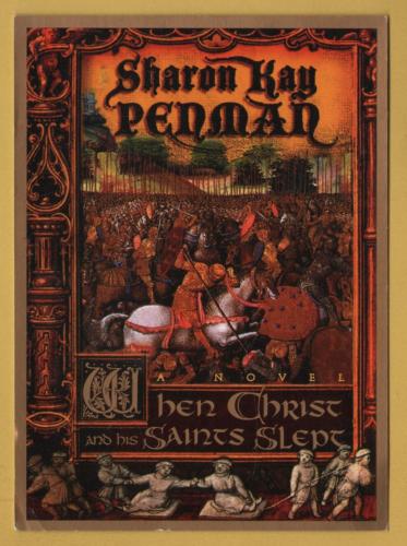 `Sharon Kay Penman - When Christ and his Saints Slept - A Novel` - April 1995 - Postally Unused - Henry Holt Postcard.