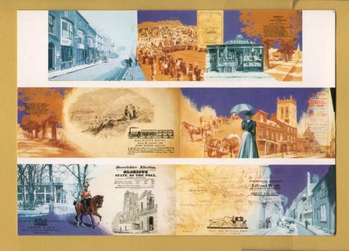 `Dorchester, Dorset, Main Post Office Mural` - Postally Unused - Post Office Postcard.