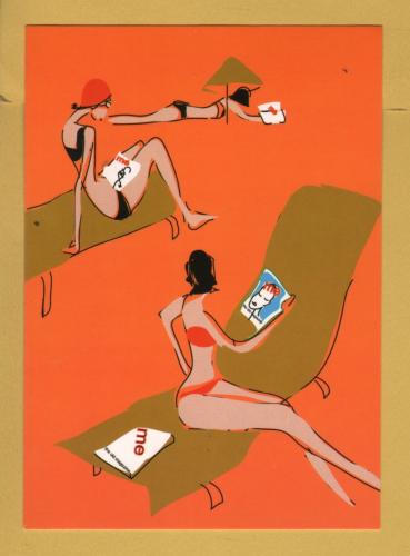 `ME by Celestino Garcia, Fashion Illustrator` - Postally Unused - Boomerang Media Postcard.