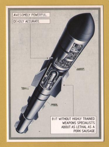 `Naval Missile - Royal Navy Recruitment`- Fold Out Postcard - Postally Unused - Boomerang Media Postcard.