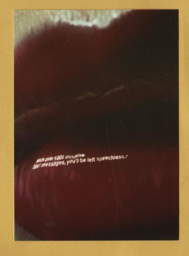 `With over 1000 inclusive text messages, you`ll be left speechless. - Orange` - Postally Unused - Boomerang Media Postcard.