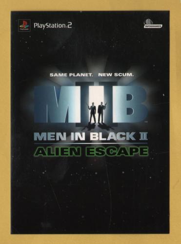 `MEN IN BLACK II - ALIEN ESCAPE - Playstation 2` - Postally Unused - Boomerang Media Postcard.