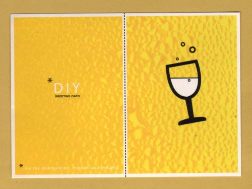 `*DIY Greeting Card - * For the Disorganised, Indolent and Yielding` - Postally Unused - Boomerang Media Postcard.