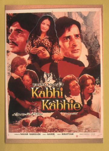 `Bollywood Bonanza - Kabhi Kabhie - Bollywood Popular Indian Cinema` - Postally Unused - Boomerang Media Postcard.