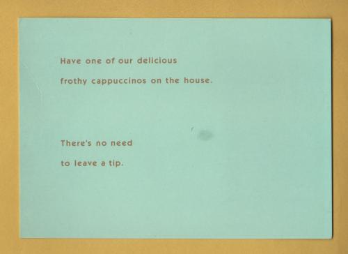 `Just Add Water - Nescafe` - Postally Unused - Boomerang Media Postcard.