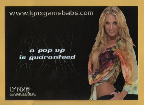`Lynx Game Babe - 2003` - Postally Unused - Boomerang Media Postcard.