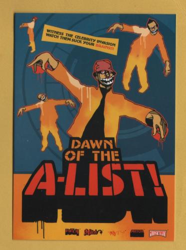 `Dawn of the A-List! - CELEBRITY by Mitch - CIA` - Postally Unused - Boomerang Media Postcard.