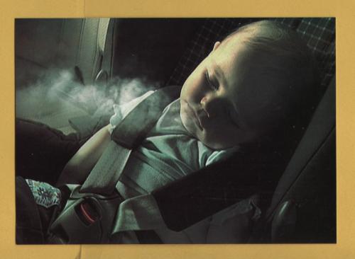 `NHS - If You Smoke Around Children, They Smoke Too` - Postally Unused - Boomerang Media Postcard.