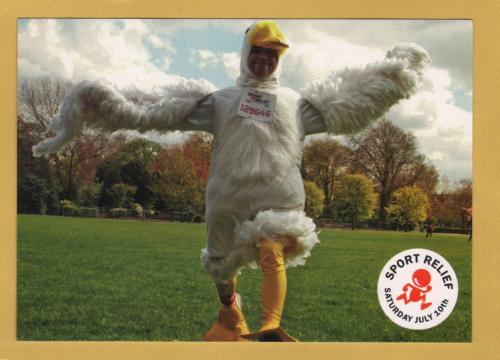 `Fitness First - Sports Relief` - Postally Unused - Boomerang Media Postcard.