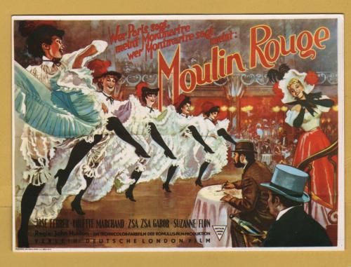 `Movies - Moulin Rouge - J.Ferrer - Zsa Zsa Gabor - John Huston` - Postally Unused - F.Nugeron Postcard.