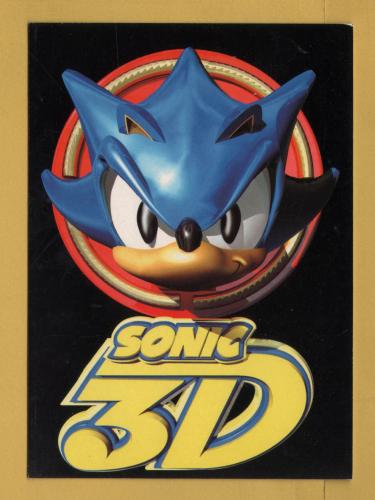 `SONIC 3D - Remember 3D Day - 14th November 1994` - Postally Unused - Boomerang Media Postcard.