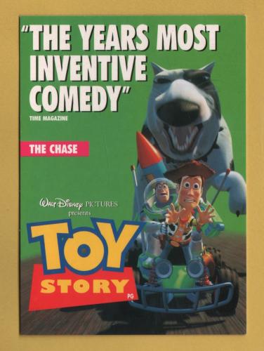 `Walt Disney Pictures Presents - TOY STORY - The Chase - 1995` - Postally Unused - Disney/Pixar Postcard.