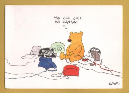 `You Can Call Me Anytime by Leendert Jan Vis` - Postally Unused (although there is a message and stamp to rear) - Paperclip Postcard.