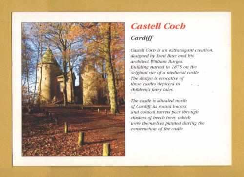 `Castell Coch - Cardiff` - Postally Unused - Celtic Camera Postcard.