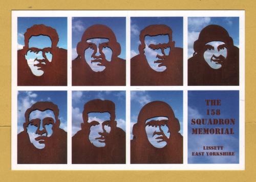 `The 158 Squadron Memorial - Lissett - East Yorkshire by Peter Wallwork Naylor` - Postally Unused - Peter W Naylor Postcard.