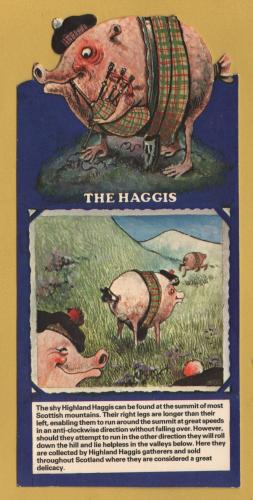 `THE HAGGIS` - Postally Unused - Photo Precision Postcard.