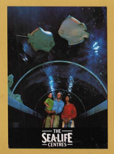 `THE SEA-LIFE CENTRES - Walk Underwater` - Postally Unused - Sea-Life Centres Postcard.