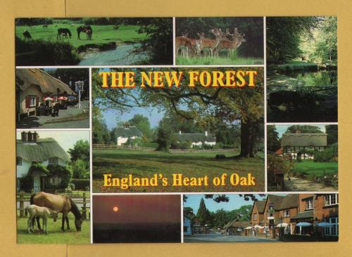 `THE NEW FOREST - England`s Heart of Oak`- Postally Unused - J.Salmon. Postcard.