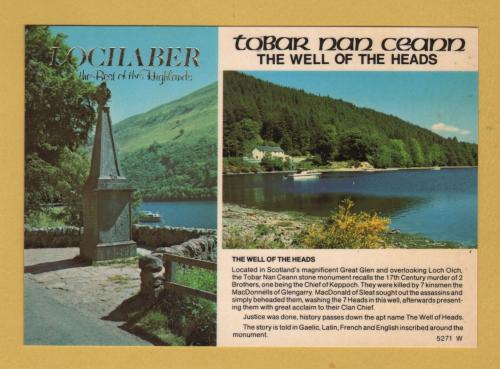 `LOCHABER - The Best of the Highlands - Tobar nan ceann - The Well of Heads`- Postally Unused - Whiteholme Postcard.