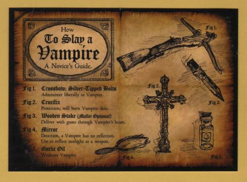 `Whitby - How To Slay A Vampire, A Novice`s Guide`- Postally Unused - Ammonite Postcard.