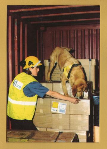 `Drug Dog Inspectorate - H.M. Customs & Excise`- Postally Unused - H.M. Customs Postcard.