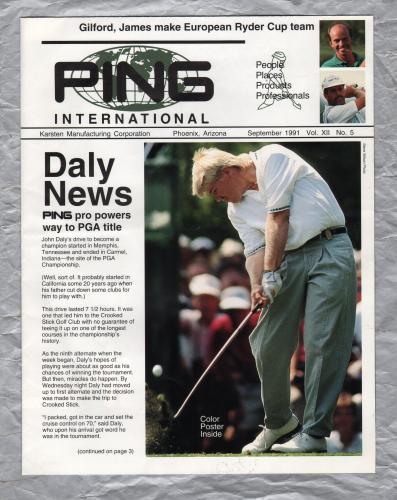 Ping International - September 1991 - Vol.12 No.5 - `Daly News` - Karsten Manufacturing Corporation