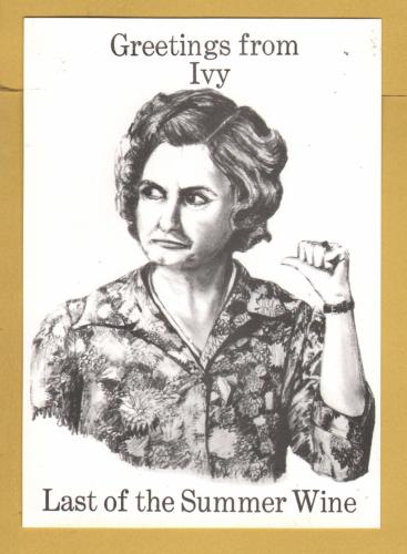 `Last of the Summer Wine - Greetings From Ivy by Jeanette Leadbeater`- Postally Unused - Victoria Press Postcard.