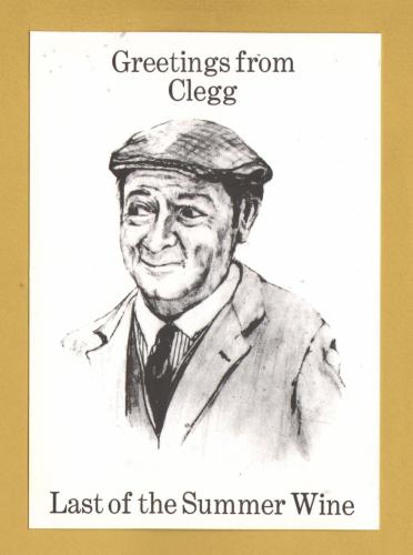 `Last of the Summer Wine - Greetings From Clegg by Jeanette Leadbeater`- Postally Unused - Victoria Press Postcard.