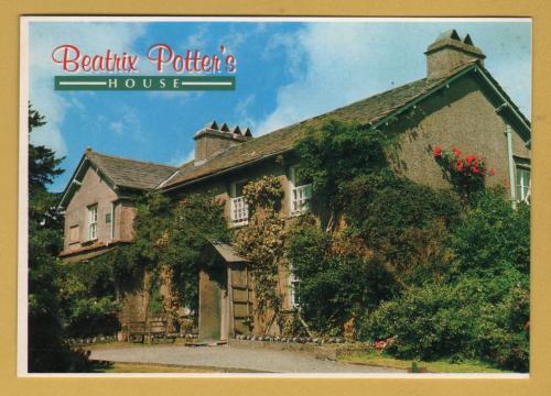 `Beatrix Potter`s House - Sawrey`- Postally Unused - John Hinde Postcard.