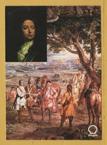 `Shell - Great Britons - John Churchill - 1st Duke of Marlborough (1650-1722) - 1972`- Postally Unused - Shell Postcard.