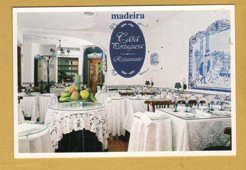 `Casa Portuguesa - Restaurante - Madeira`- Postally Unused - Fernando Postcard.