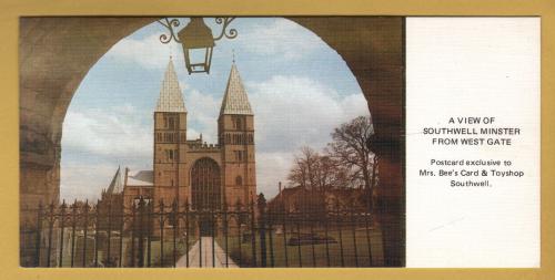 `A Limited Edition Postcard - A View of Southwell Minster from West Gate`- Postally Unused - Noel Tatt Ltd Postcard.