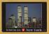 `The World Trade Centre at Night - New York`- Postally Used-1997 - City Merchandise Postcard.