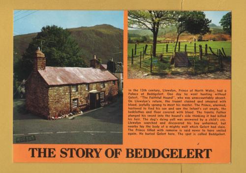 `The Story of Beddgelert - Gwynedd`- Postally Unused - J.Arthur Dixon Postcard.