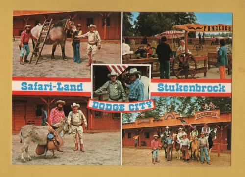 `Safari-land - DODGE CITY - Stuckenbrock` - Postally Unused - Cramers Art Institute Postcard.