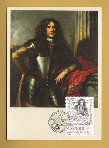 `Swedish - Maximum Card - `Eric Dahlberg`s Letter to Sten Bielke` - Date of Issue 6th June 1984`- Postally Used-1984 - Postal Printing Postcard.