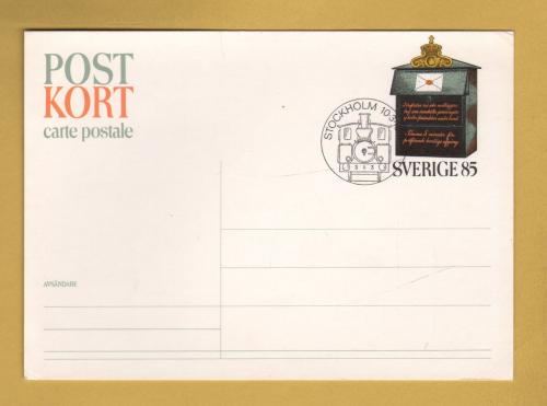 `Sweden - Pre-Printed 85 Ore Postcard`- Postally Used-1976 - Post Office Postcard.