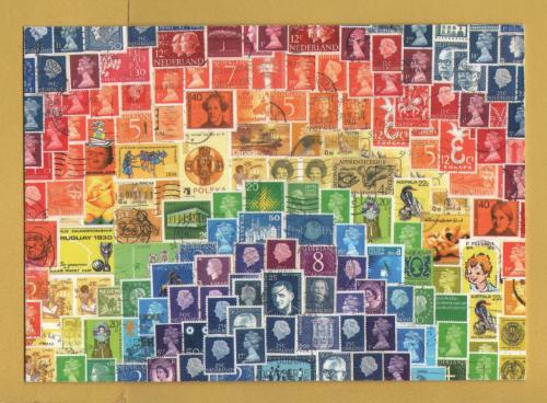 `Stamp Rainbow - Germany`- Postally Used-2023 - Papersisters Postcard.
