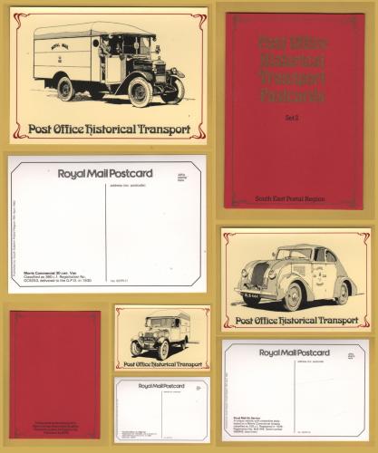 `Post Office Historical Transport - 3 x Postcards - Set 2` - Postally Unused - South Eastern Postal Region Postcards.