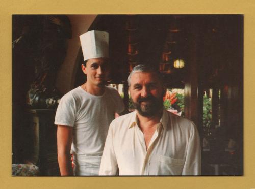 `Lino e Marco - Locanda alla Posta "da Lino" - Solighetto (Tv)`- Postally Unused - Grafiche V. Bernardi Postcard.