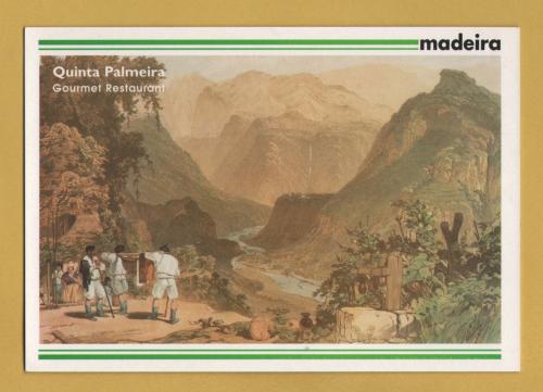 `Quinta Palmeira - Madeiran Gourmet Restaurant and Grill - Funchal`- Postally Unused - artes graficas Postcard.