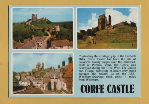 `CORFE CASTLE`- Postally Unused - J.Arthur Dixon Postcard.