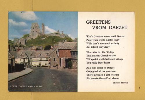 `GREETENS VROM DARZET`- Postally Unused - J.Salmon Postcard.