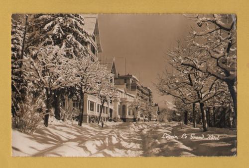 `Leysin, Le Grand Hotel - Switzerland`- Postally Unused - E.Kull Postcard.