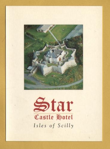 `STAR Castle Hotel, St Mary`s - Isles of Scilly`- Postally Unused - Aspen Advertising Postcard.