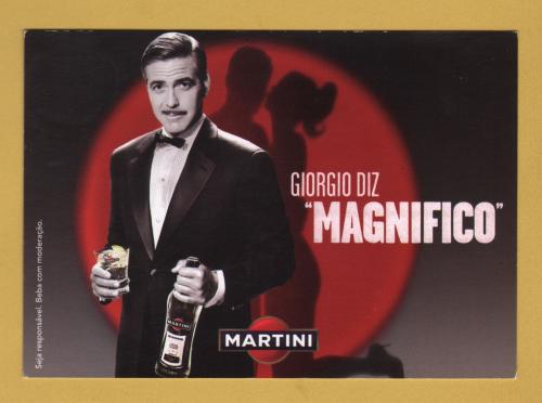 `Martini - Giorgio Diz, "MAGNIFICO"`- Postally Unused - Postal Free Postcard.